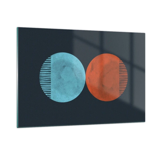 Üveg kép - Csak a geometria? - 120x80 cm