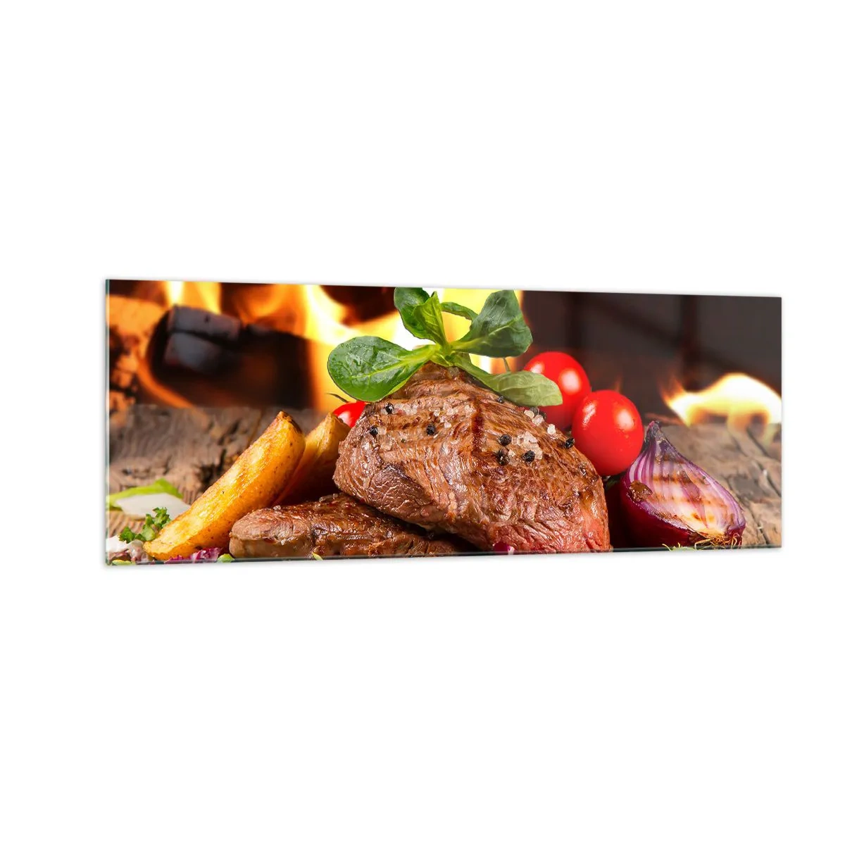 Üveg kép - Parázzsal elővarázsolva - 140x50 cm