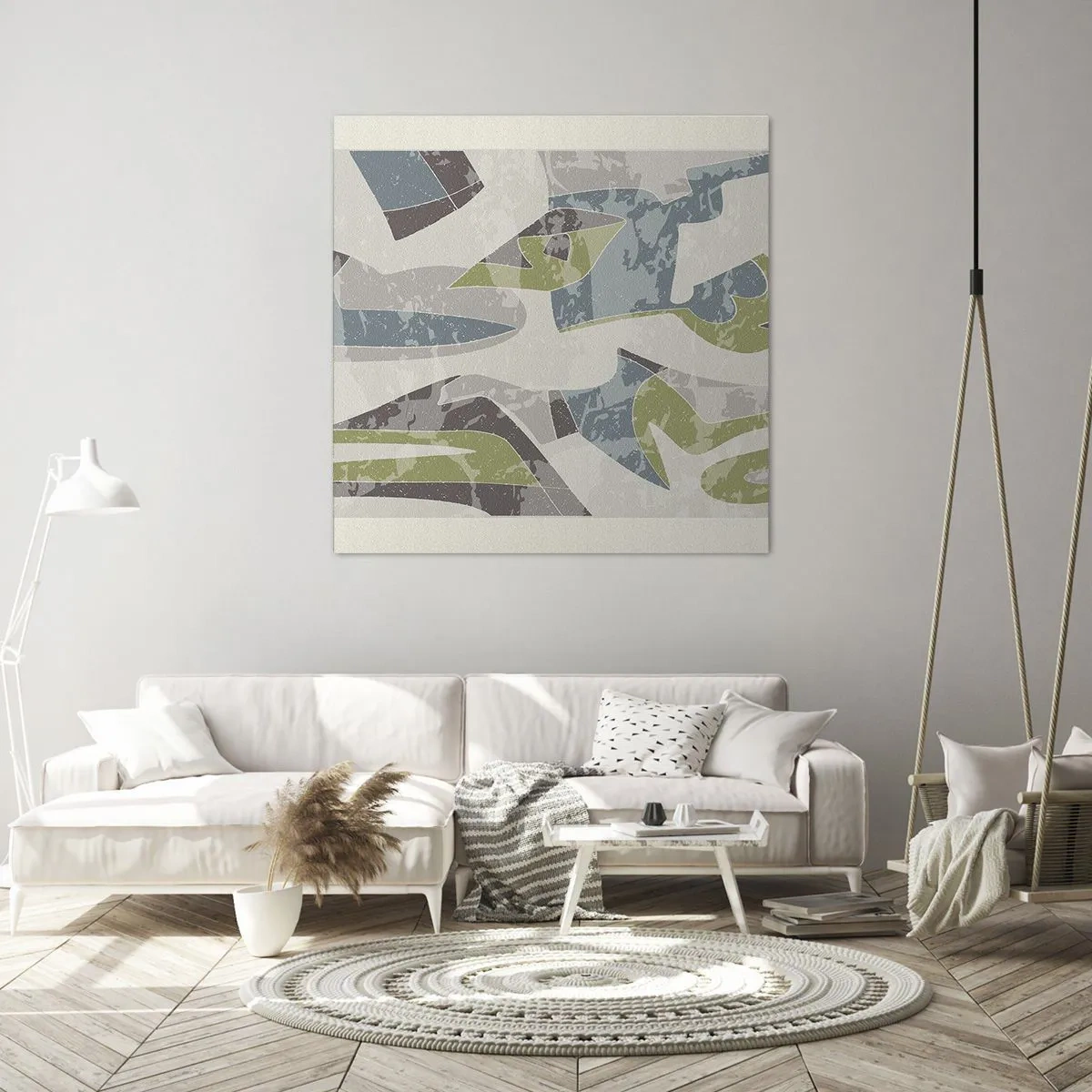 Vászonkép - Kompozíció üveg mögött - 60x60 cm