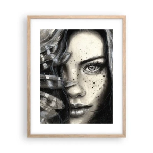 Poszter világos tölgy keretben - Vad gyönyör - 40x50 cm