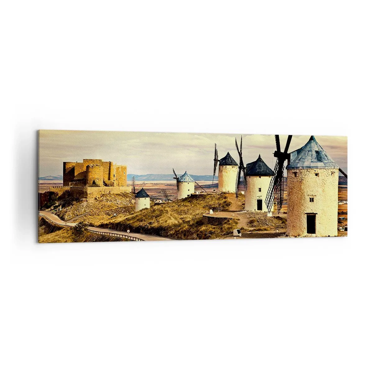 Vászonkép - Mindjárt megjelenik Don Quijote - 160x50 cm