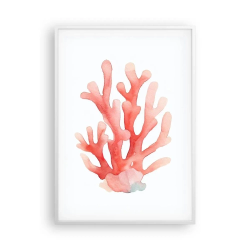 Poszter fekete keretben - A korall színe - 70x100 cm