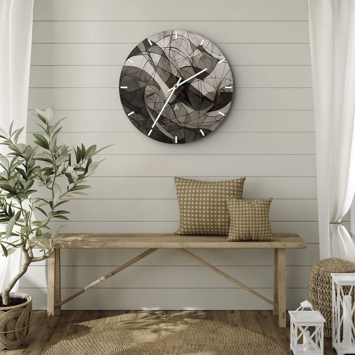 Falióra, Óra - A föld színeinek keringése - 30x30 cm