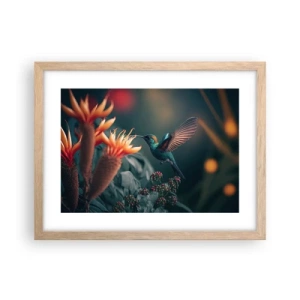 Poszter világos tölgy keretben - Egy igazán színes élet - 40x30 cm