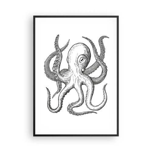 Poszter fehér keretben - Hullámokkal táncoló - 70x100 cm