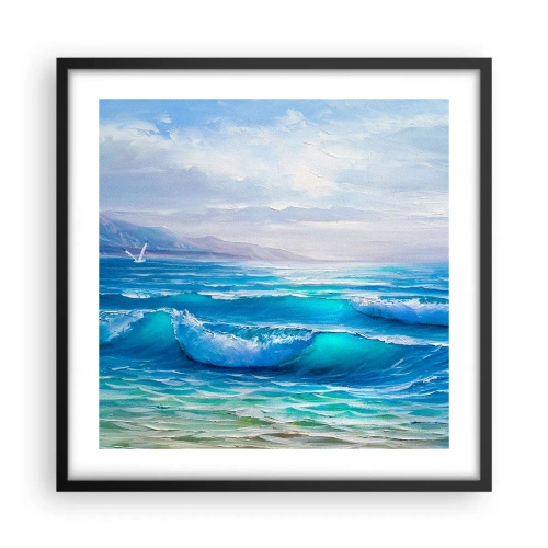 Poszter fehér keretben - Megkönnyebbülést hoz - 50x50 cm