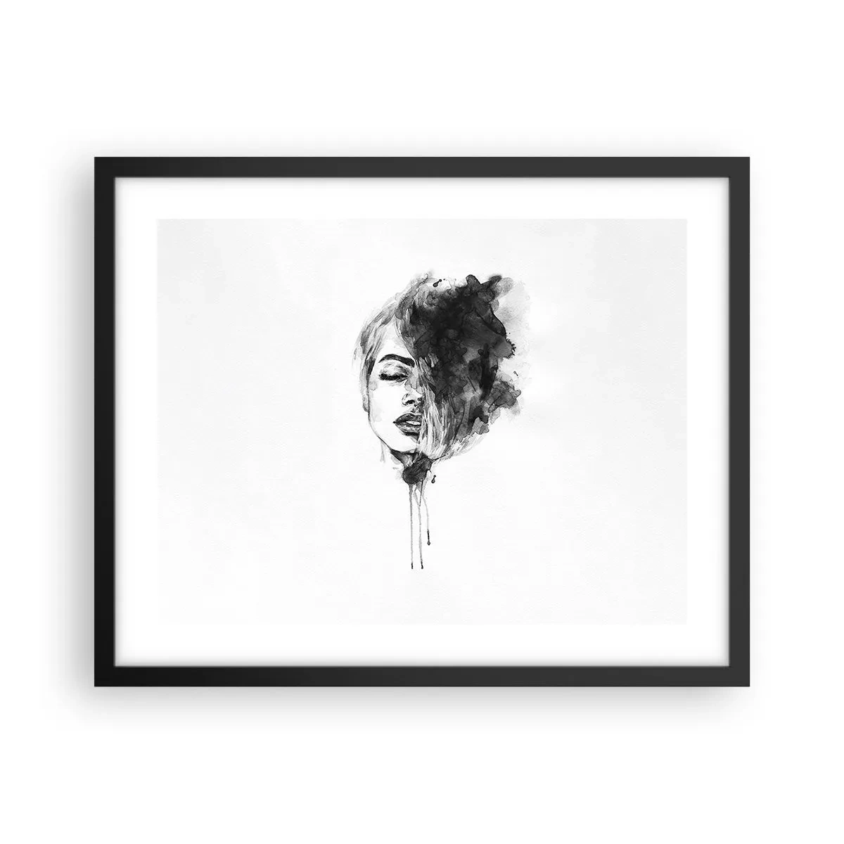 Poszter fehér keretben - Miről álmodozik egy lány - 50x40 cm