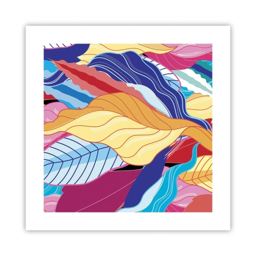 Poszter - Színes rendetlenség - 40x40 cm