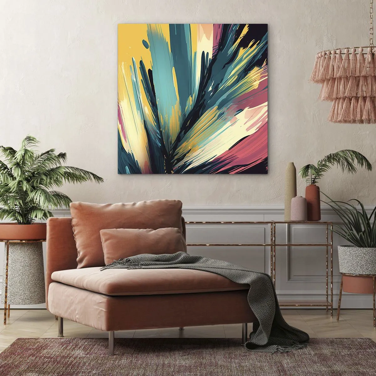 Vászonkép - Kompozíció - az öröm robbanása - 70x70 cm
