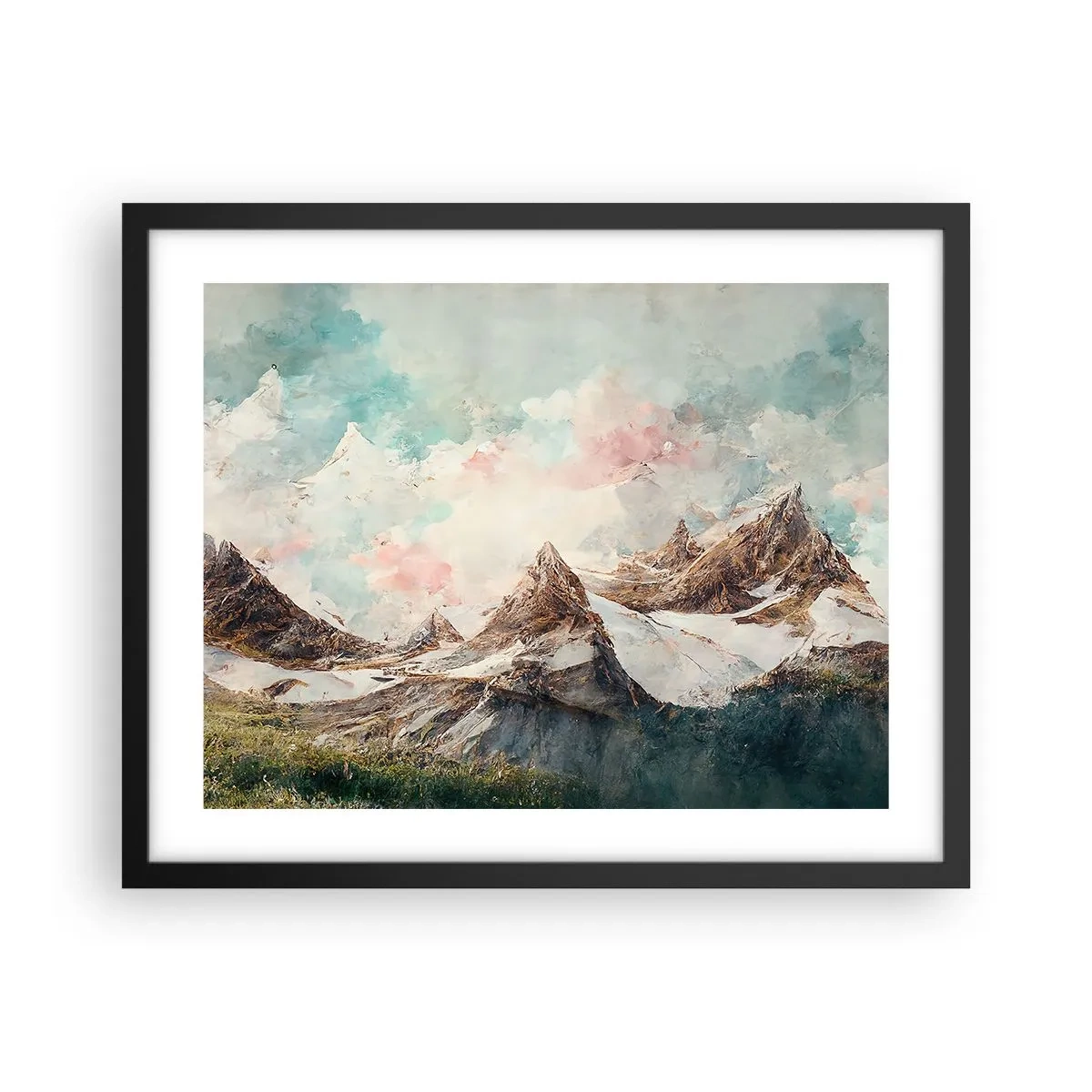 Poszter fehér keretben - Sziklás pengék - 50x40 cm