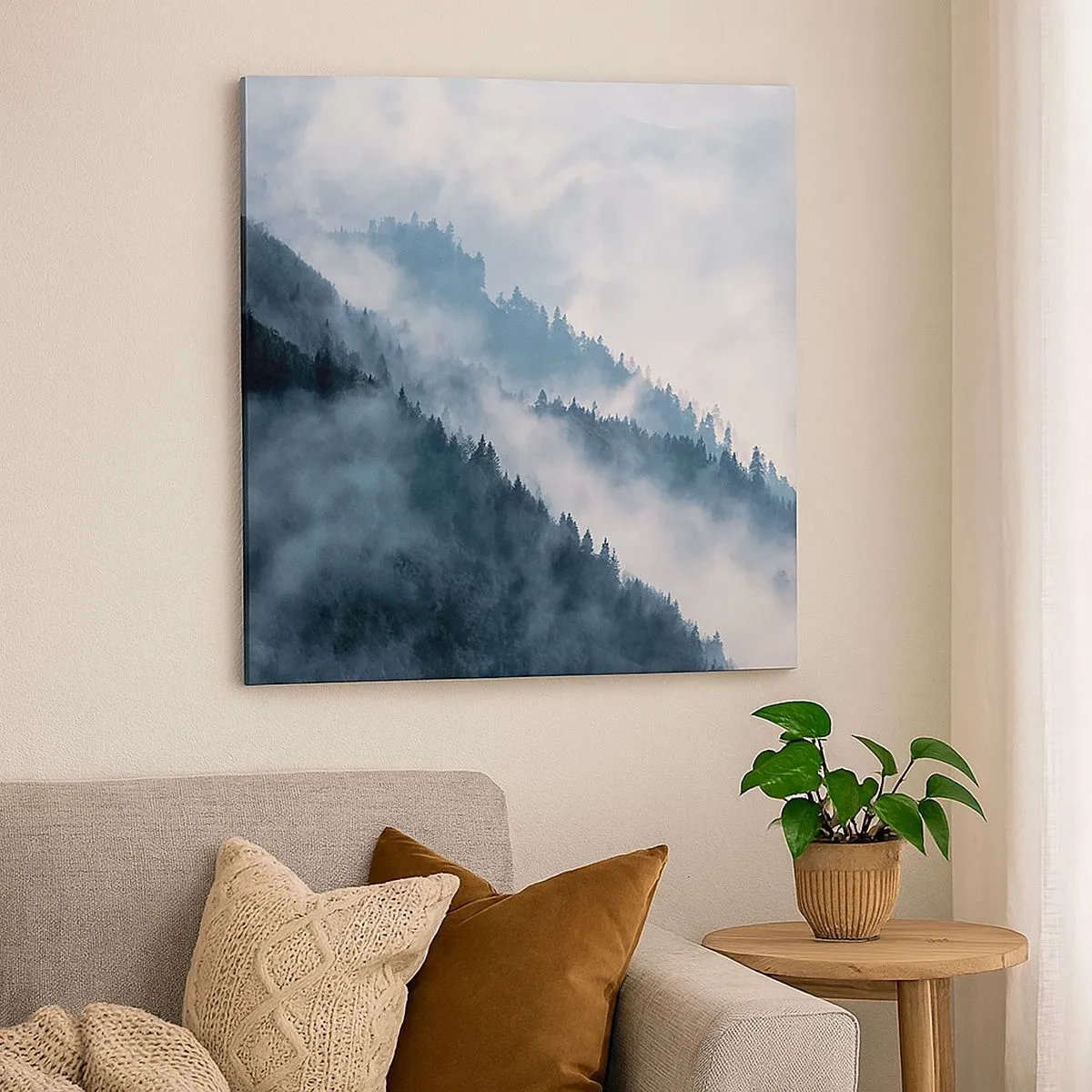 Vászonkép - A hegyek misztikája - 30x30 cm