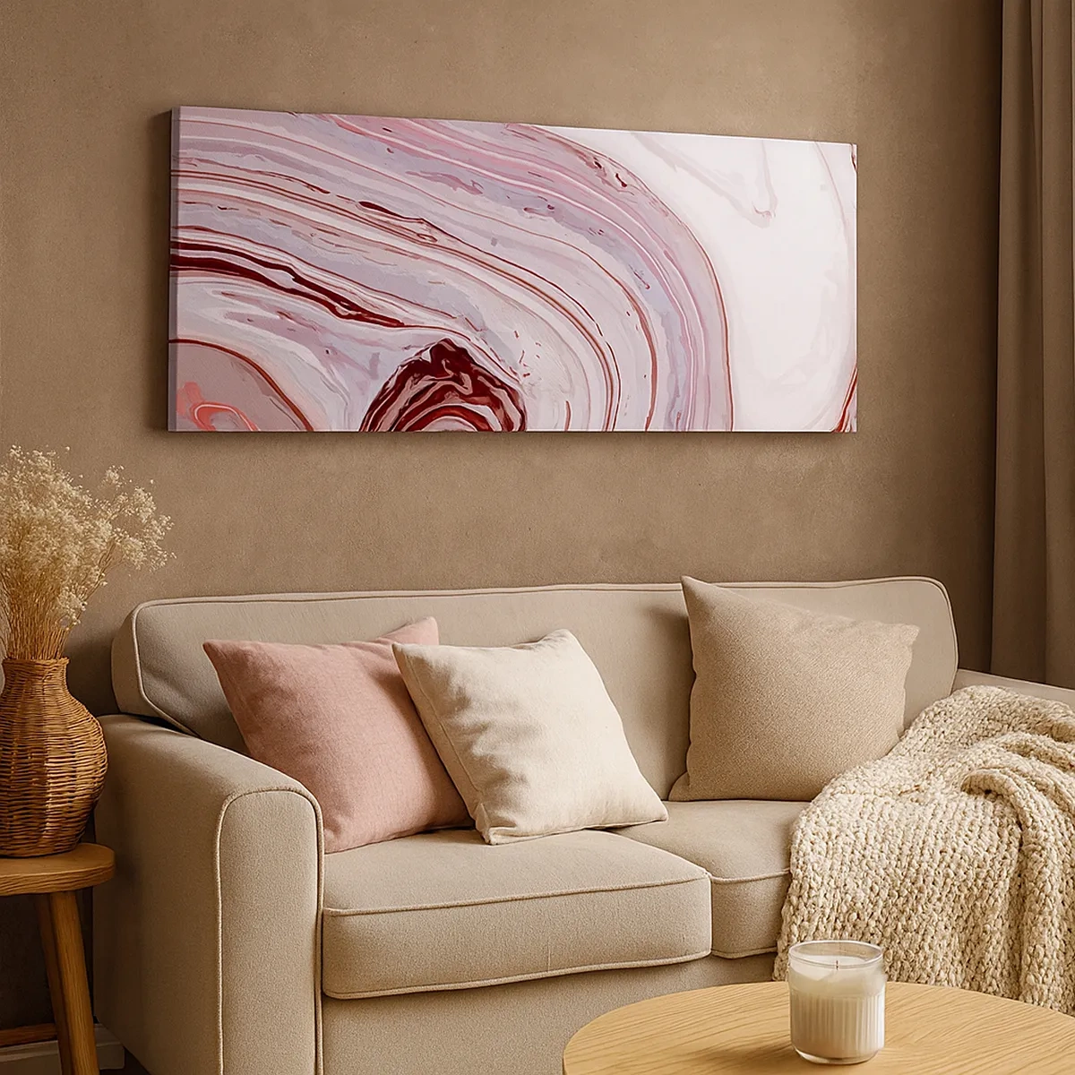 Vászonkép - Egyenesen, majd jobbra lefelé - 30x30 cm