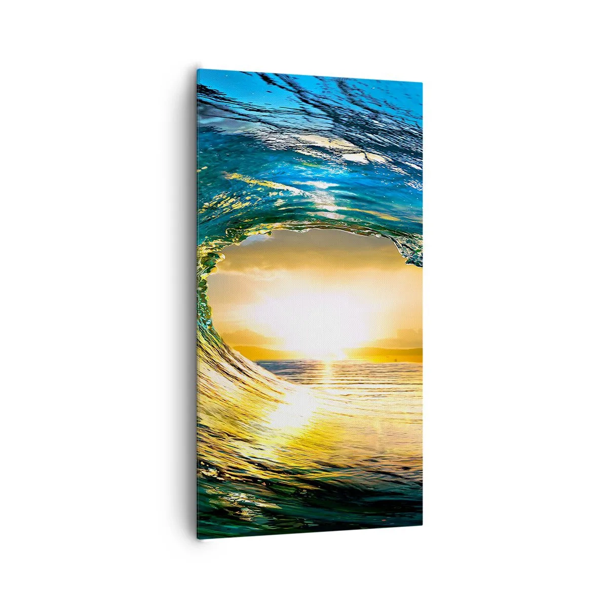 Vászonkép - Smaragd-arany kristályban - 65x120 cm