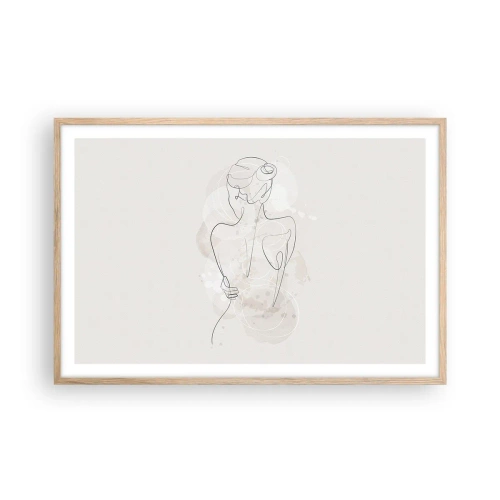 Poszter világos tölgy keretben - Mint egy érzékeny hangszer - 91x61 cm