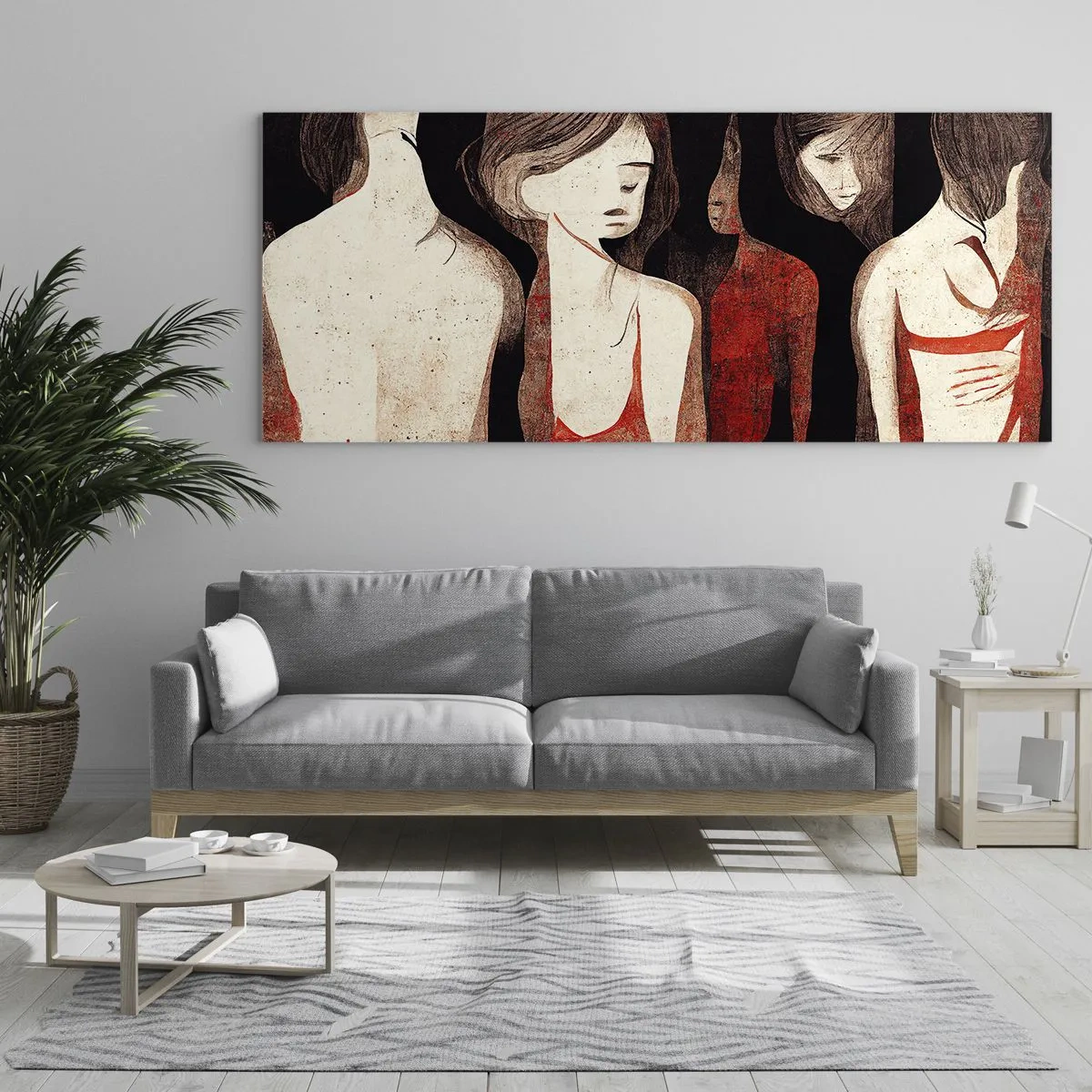 Üveg kép - A sötétség madonnái - 100x40 cm