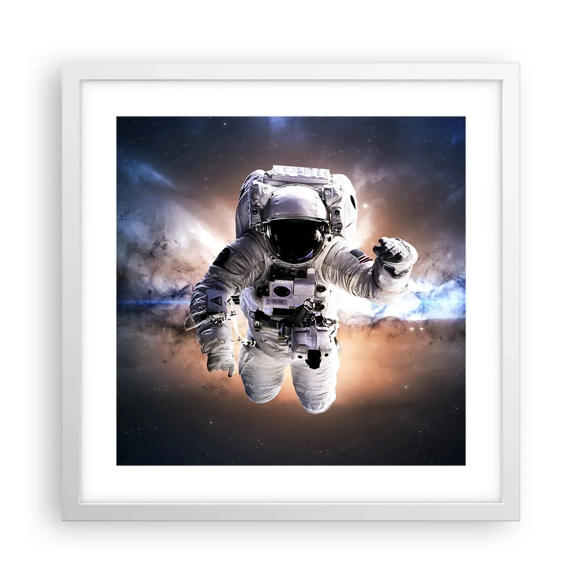 Poszter fekete keretben - Üdvözlet az űrből - 40x40 cm