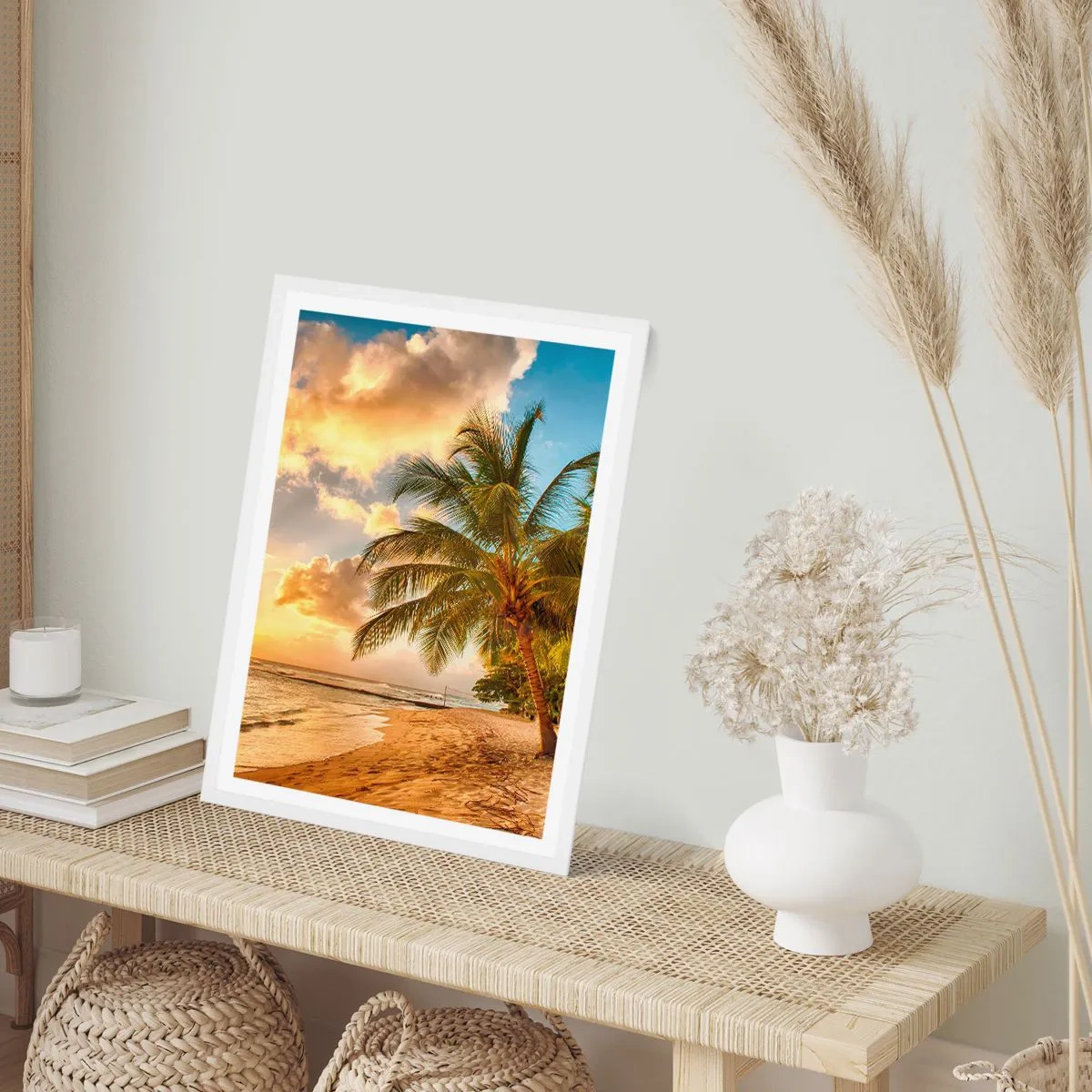 Poszter fekete keretben - Örök nyár, mindig vakáció - 40x50 cm