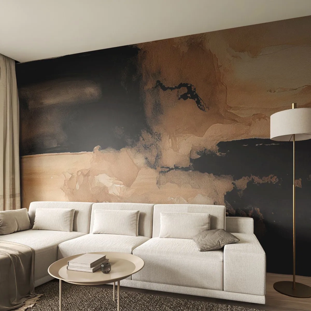 Fotótapéta Standard Eco - Egy érdekes absztrakció - Absztrakció, Füst, Minimalista - 350x256 cm