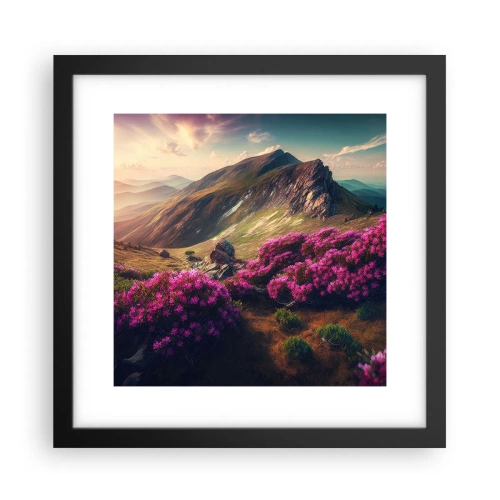 Poszter fehér keretben - Nyár a hegyekben - 30x30 cm