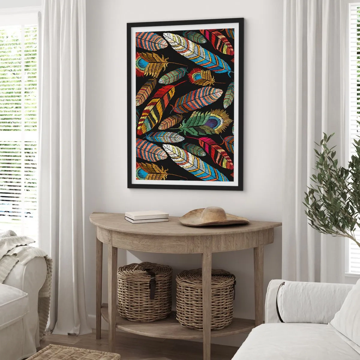 Poszter fehér keretben - A madárkarnevál - 70x100 cm