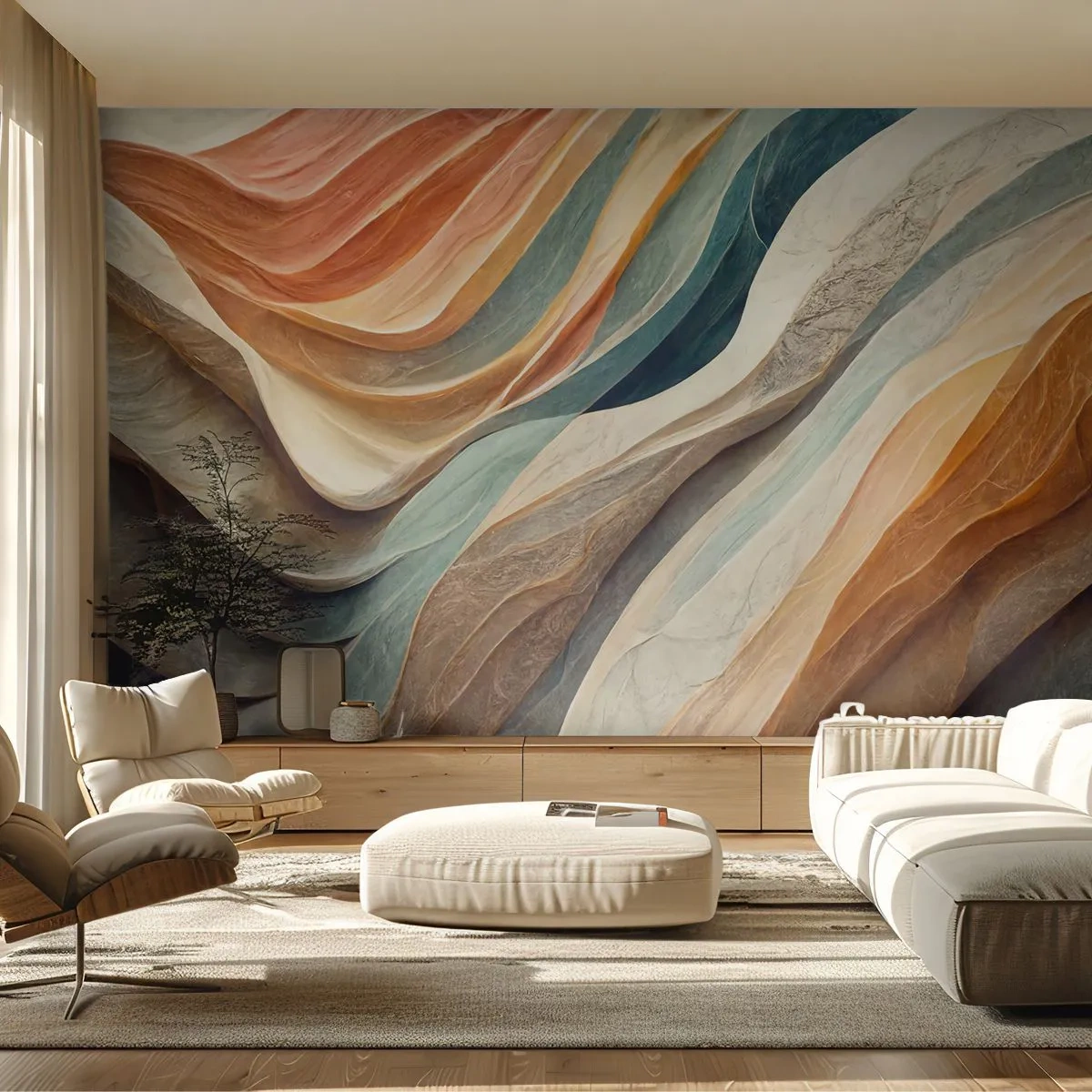 Fotótapéta Premium Canvas - Változás előtti pillanat - Struktúra, Minta, Fényes - 450x315 cm