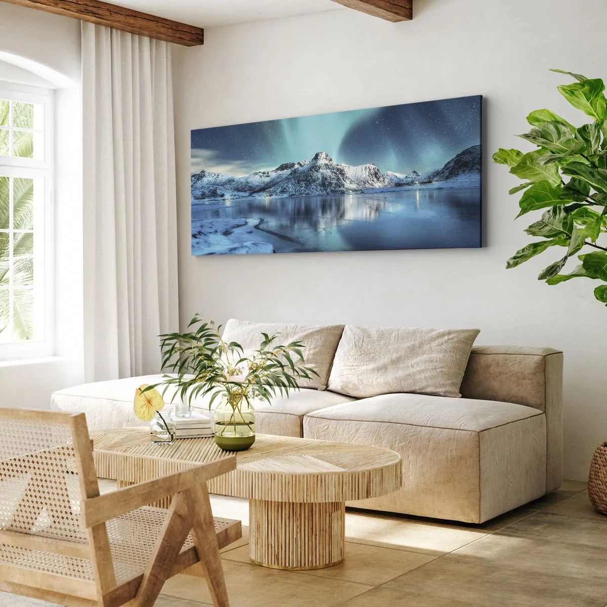 Vászonkép - Fénynek az éjszakában - 100x40 cm