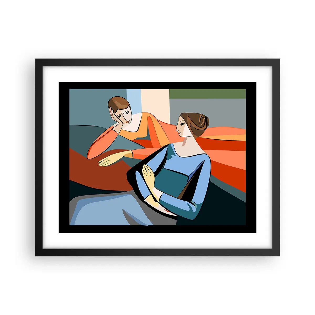 Poszter fehér keretben - A bizalmak pillanata - 50x40 cm