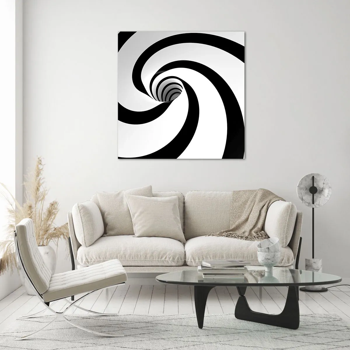 Üveg kép - Engedni az örvénynek? - 30x30 cm