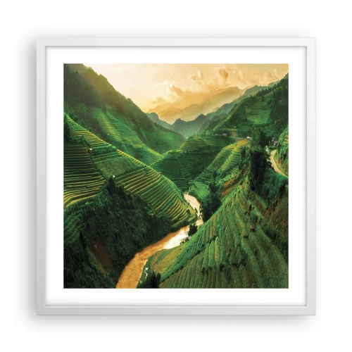 Poszter fekete keretben - Vietnámi völgy - 50x50 cm