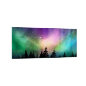 Üveg kép - Fehér varázslat - 120x50 cm