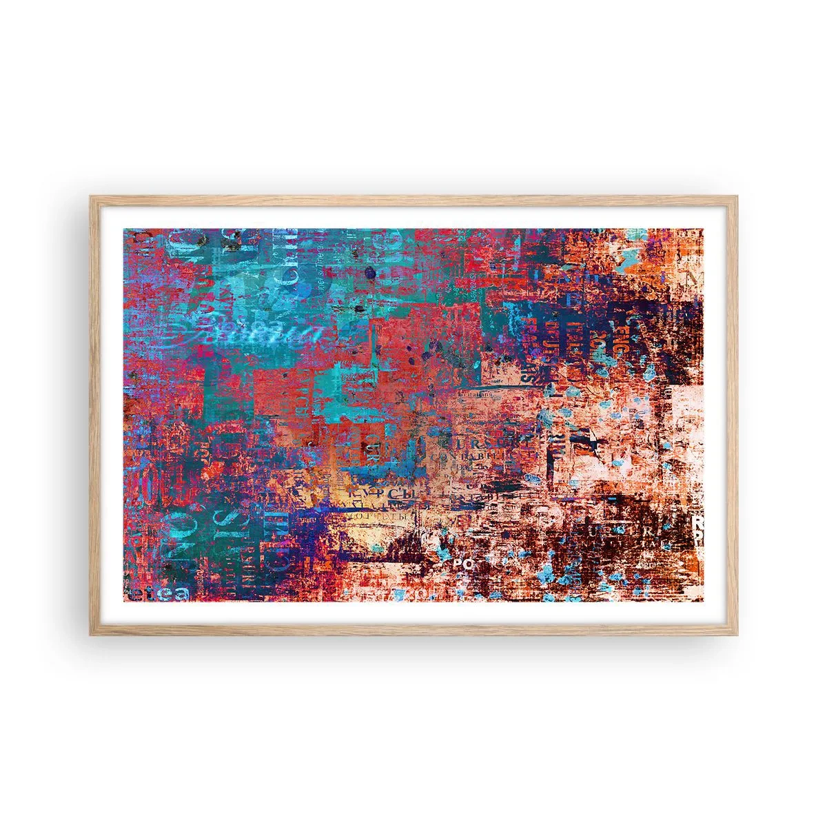 Poszter világos tölgy keretben - Emlékezés és feledés - 91x61 cm