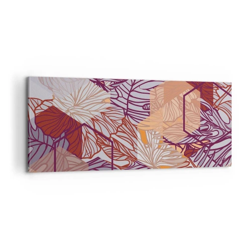 Vászonkép - Lehetetlen kapcsolat a geometria és a természet között - 100x40 cm