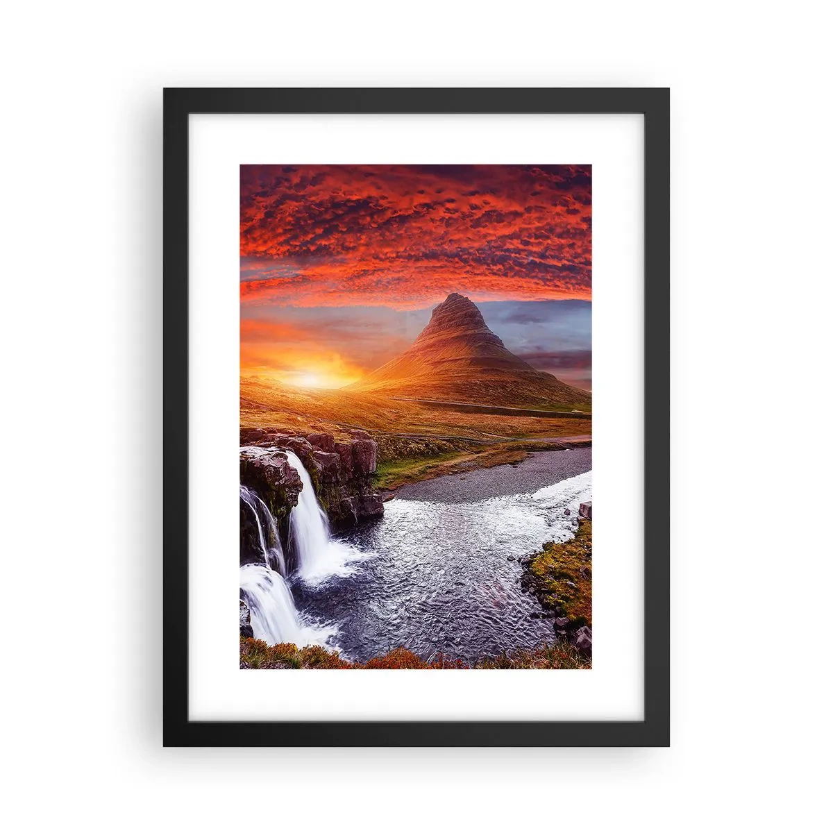 Poszter fehér keretben - Középfölde kilátása - 30x40 cm