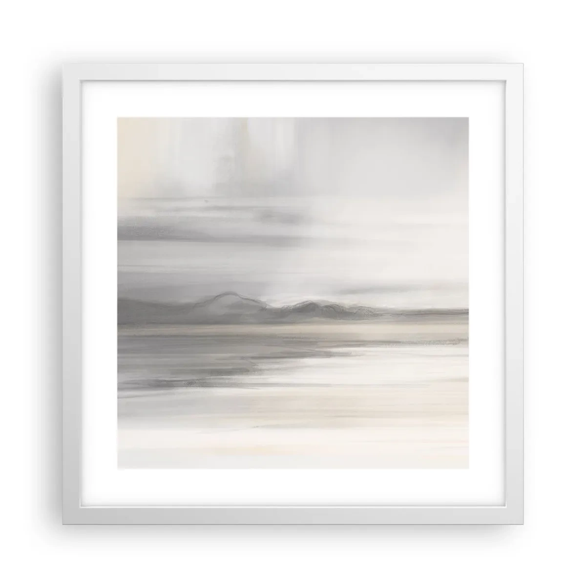 Poszter fekete keretben - Gondolkodó távolság - 40x40 cm