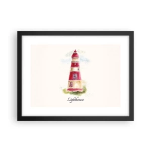 Poszter fehér keretben - Körbe mindíg időjárás - 40x30 cm