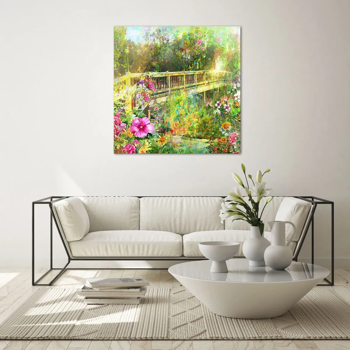 Üveg kép - A tavaszi sóhajok hídja - 50x50 cm