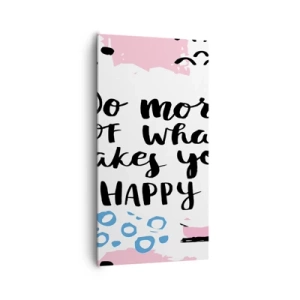 Vászonkép - Hogyan legyünk boldogok - 65x120 cm