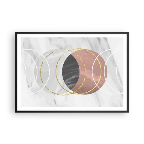 Poszter fehér keretben - A szférák zenéje - 100x70 cm
