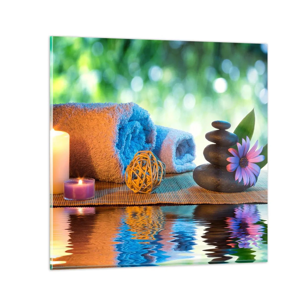 Üveg kép - Idő a testnek - 50x50 cm