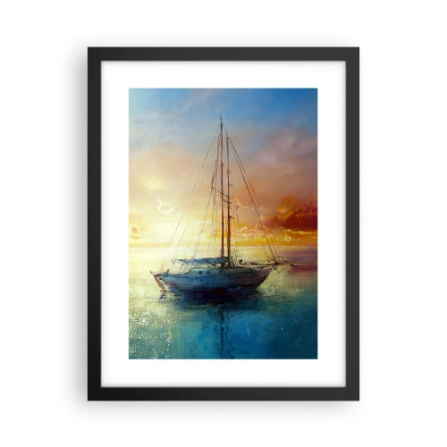 Poszter fehér keretben - Egy arany öbölben - 30x40 cm