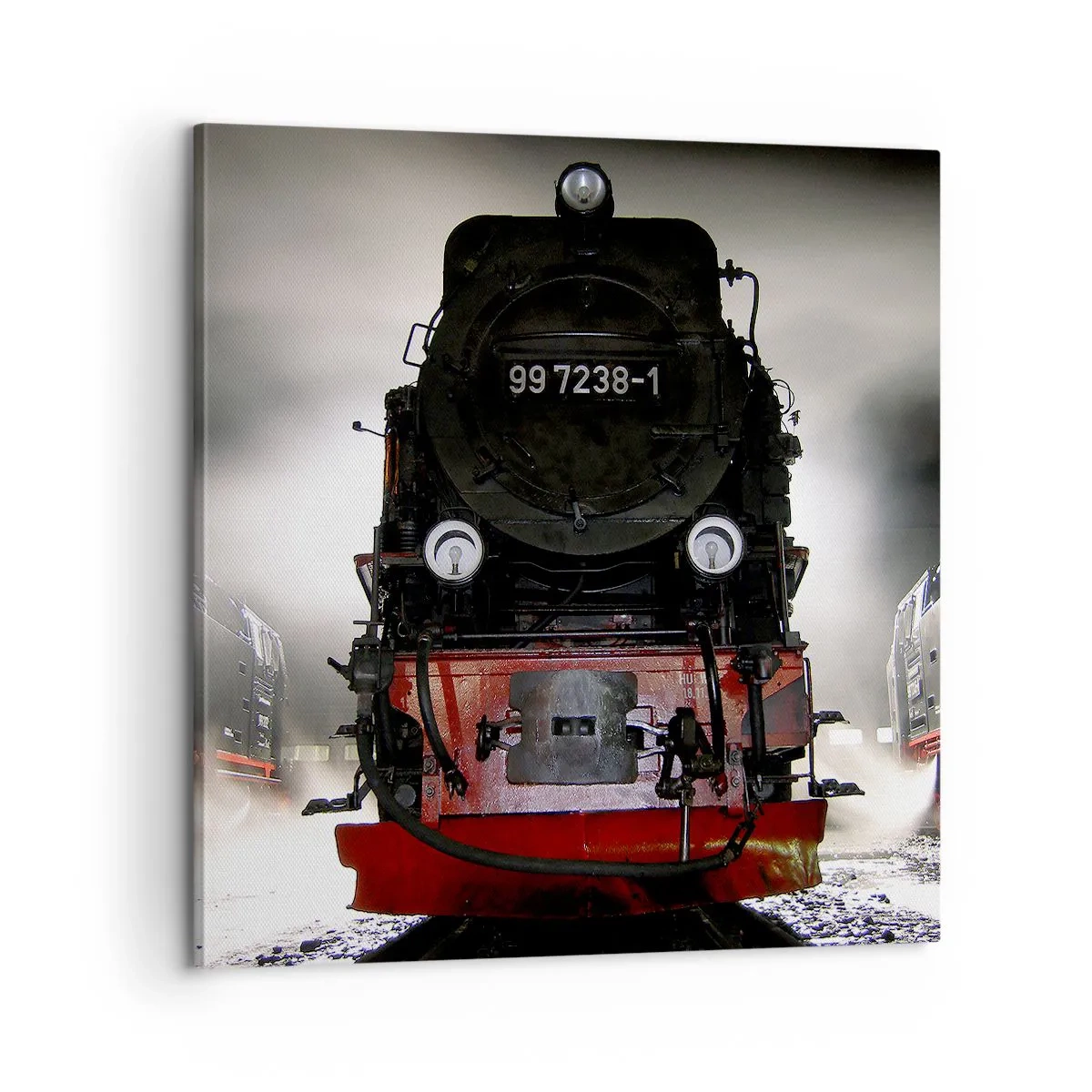 Vászonkép - Áll és zihál, zihál és fúj - 60x60 cm