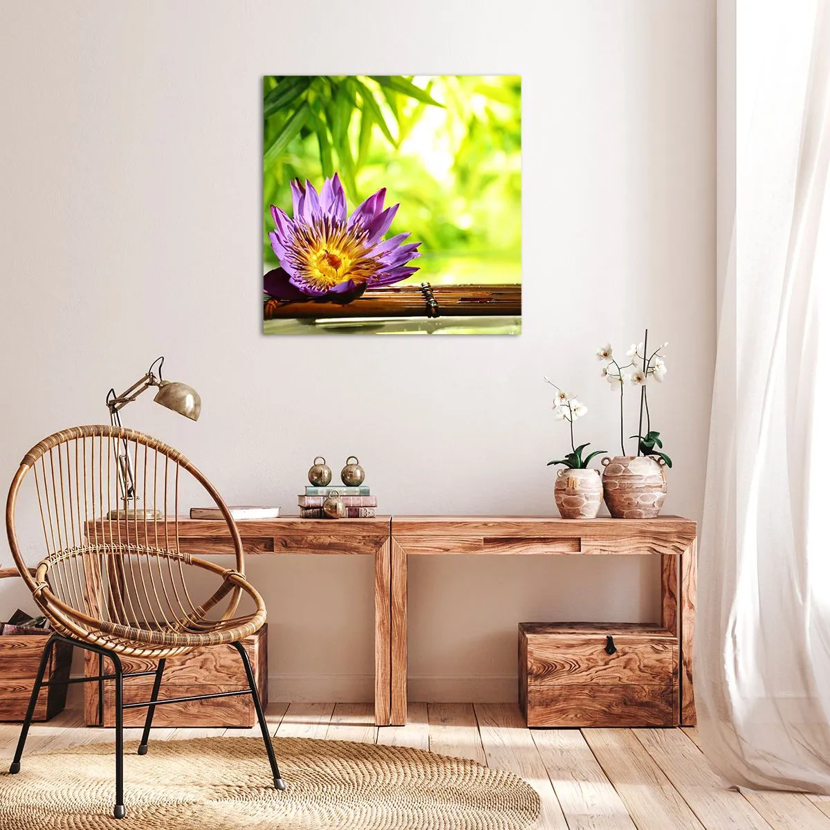 Vászonkép - Az ázsiai napon - 70x70 cm