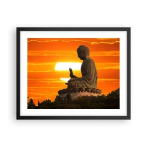 Poszter fehér keretben - Félelem nélkül a világtól - 50x40 cm