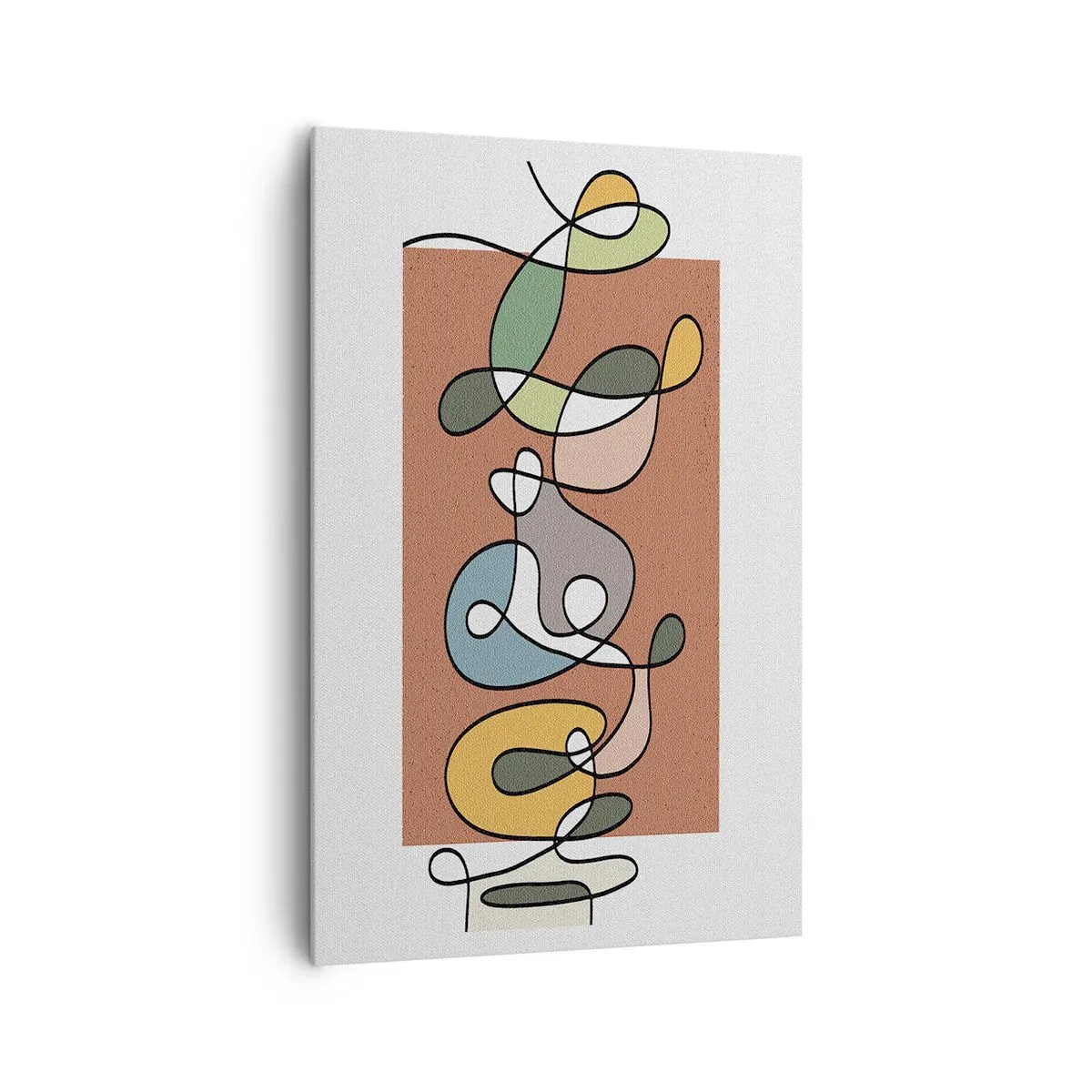 Vászonkép - Absztrakció: színes kuszaság - 80x120 cm