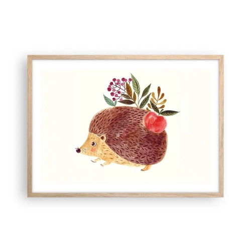 Poszter világos tölgy keretben - És máris kedvelsz engem - 70x50 cm