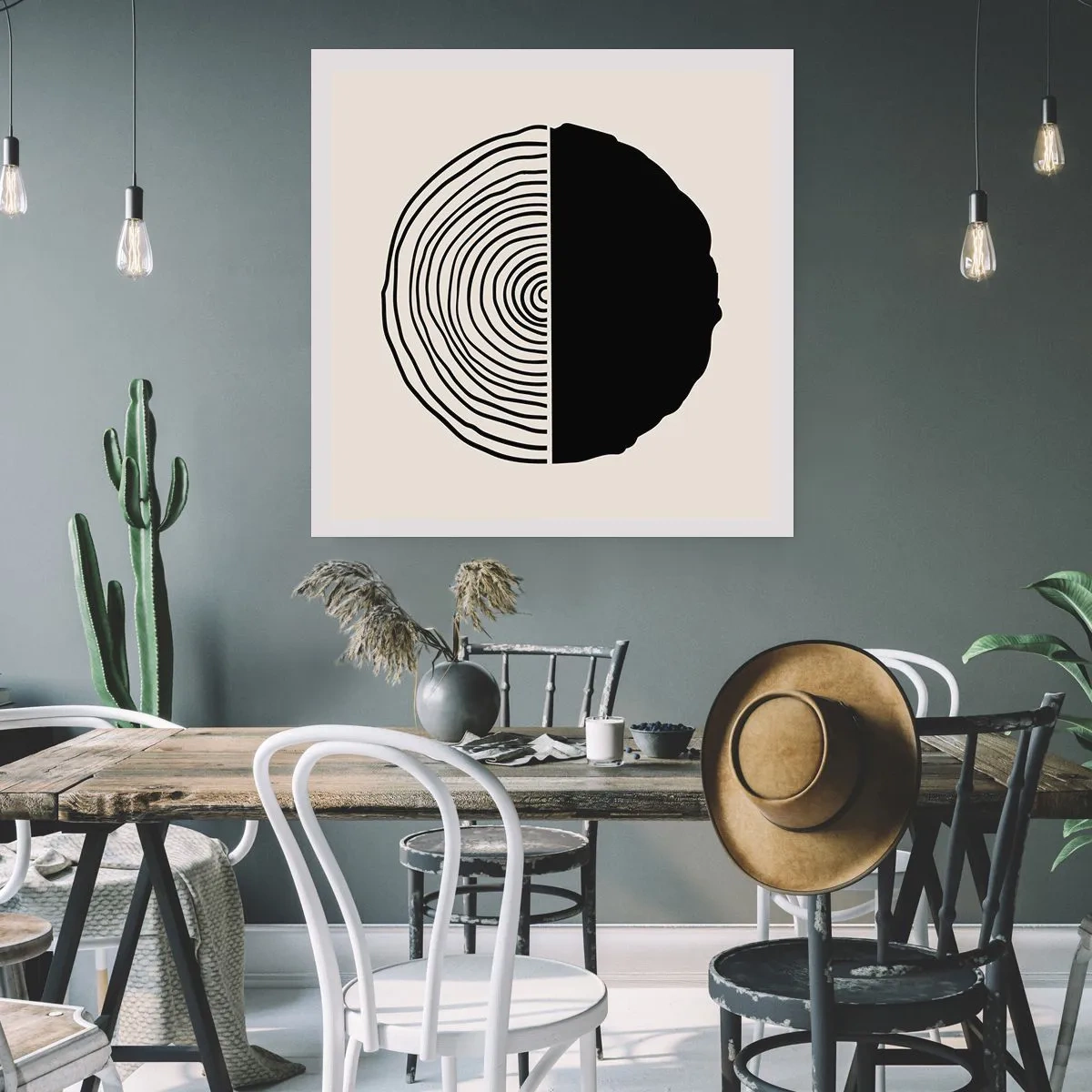 Poszter - Fele fele - 40x40 cm