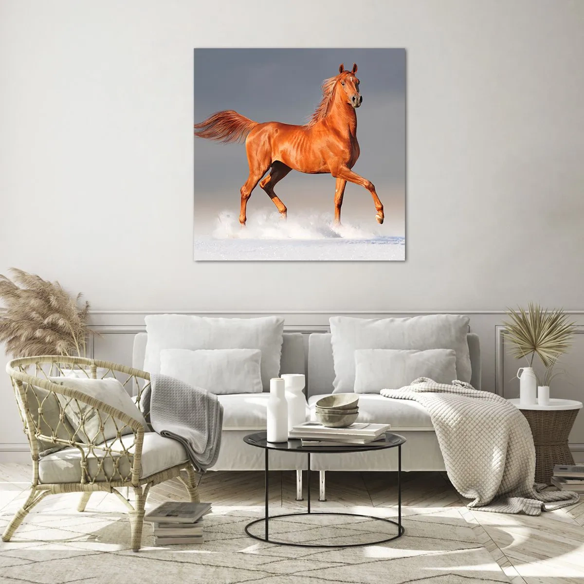 Üveg kép - Táncoló szépség - 40x40 cm