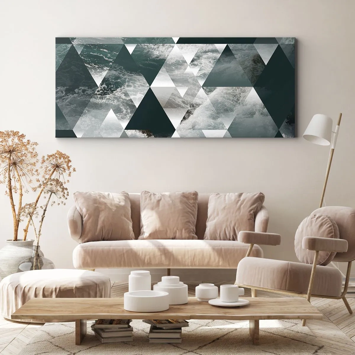 Vászonkép - Kristály perspektíva - 90x30 cm