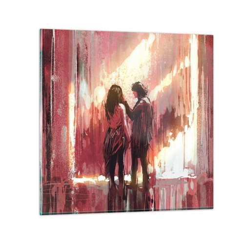 Üveg kép - A szerelem örök látványa - 50x50 cm