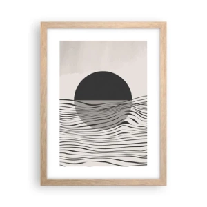 Poszter világos tölgy keretben - A feles kompozíciója - 30x40 cm